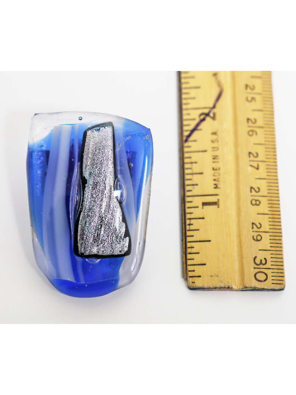New handmade dichroic glass bolo